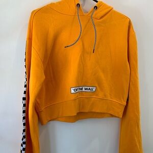 Yellow Vans Cropped Hoodie